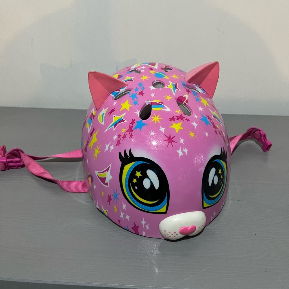 Raskullz - Pink Cat-Themed Kids Helmet - size xs